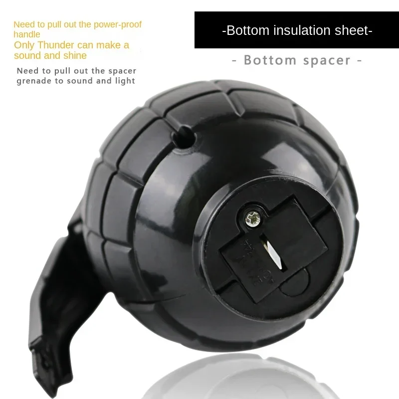 Grenade accessoire enfants jeu de plein air jouet en plastique modèle Cosplay jouet Grenade Simulation son lumière accessoires cadeau pour garçon