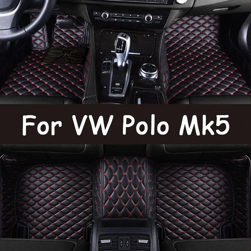 

Car Floor Mats For Volkswagen Polo Mk5 6R 61 6C 2010~2017 2011 Auto Carpets Rugs Panel Pad Premium Custom Foot Pads Accessories