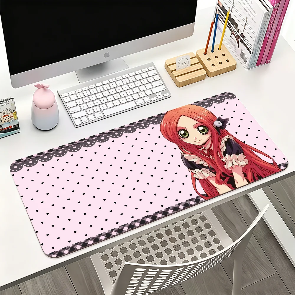 Alfombrilla de ratón bonita de Anime Sugar Sugar Rune para juegos de oficina y teclados, antideslizante, grande, resistente al agua