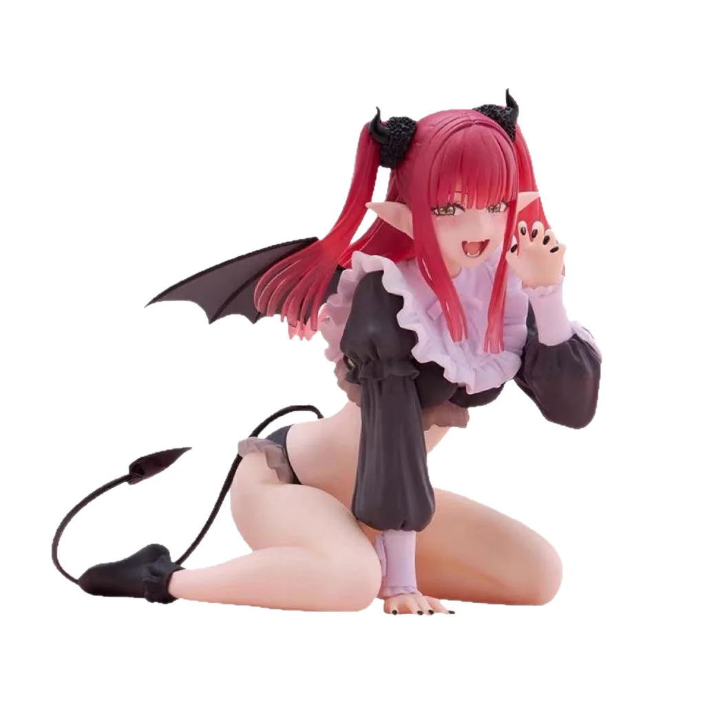 My Dress-Up Darling Marin Figure, Little Devil Succubus Cosplay Kneeling Pose Anime Action Figure, PVC Model Doll Desktop image 5