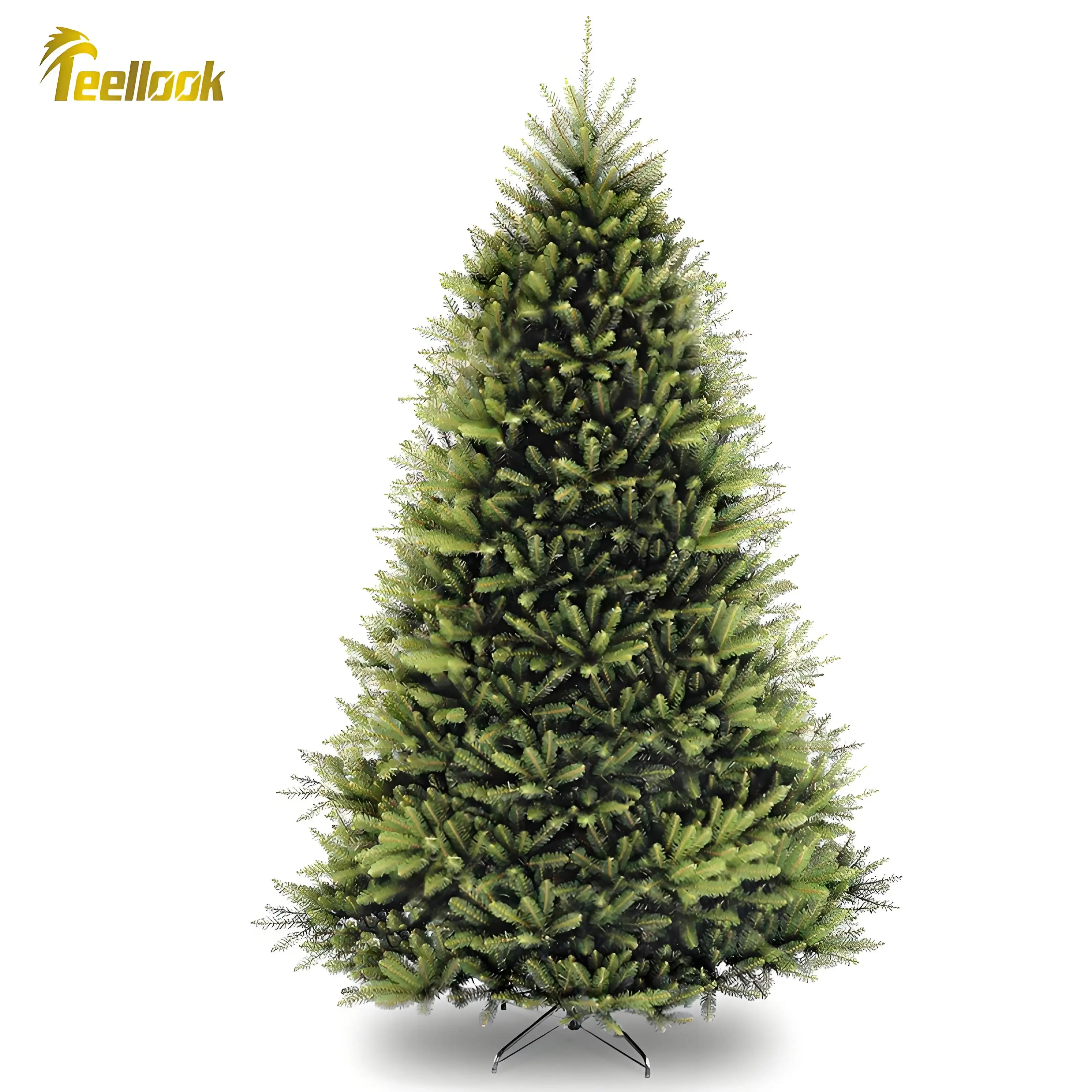 

Teellook green folding Christmas tree 1.2m/5.0m, perfect for New Year and Christmas decorations and gifts