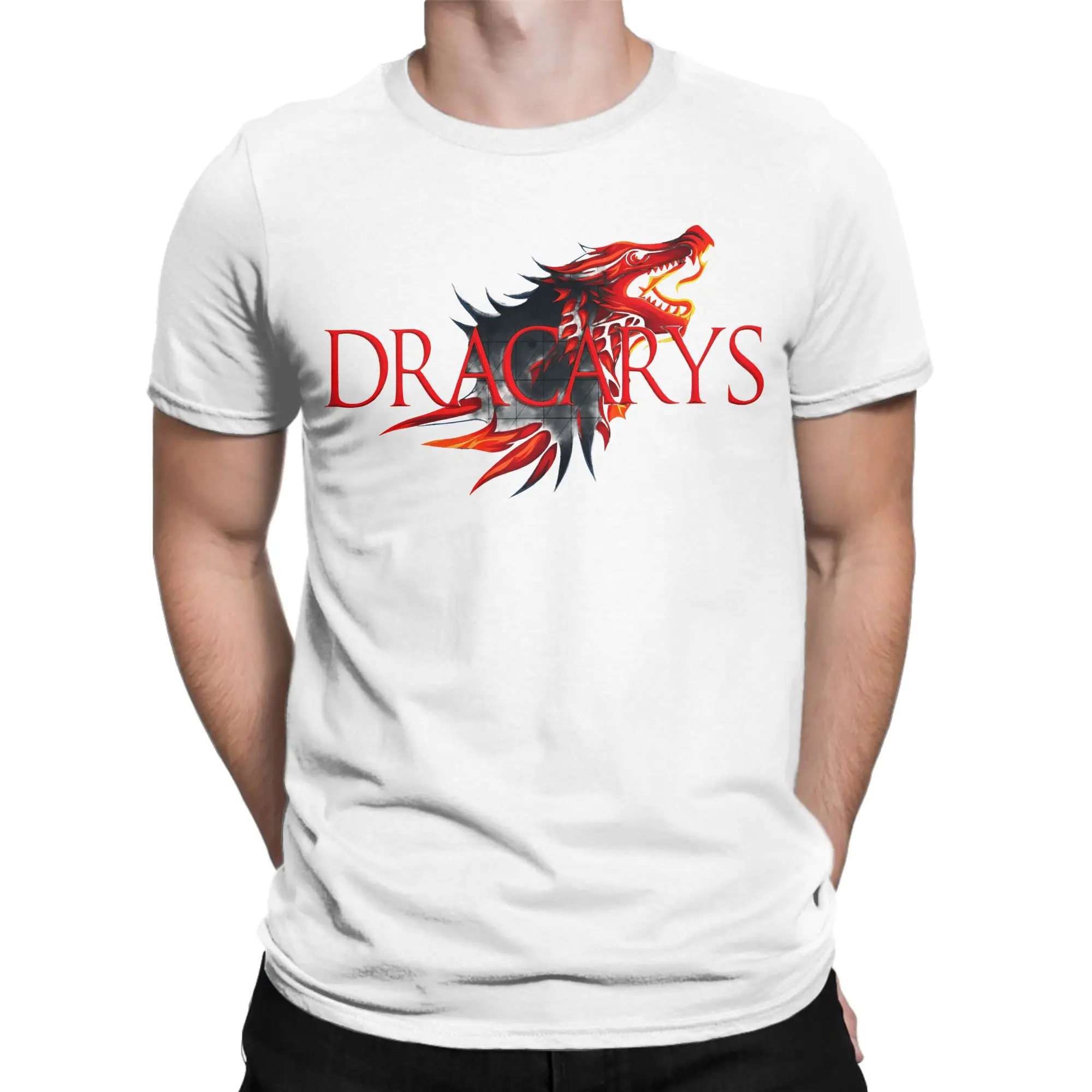 Dracarys Game of Thrones T-Shirt Summer  Cotton T-Shirts For Men Harajuku Pattern Tee Shirt Short Sleeve Y2K Fun Tees