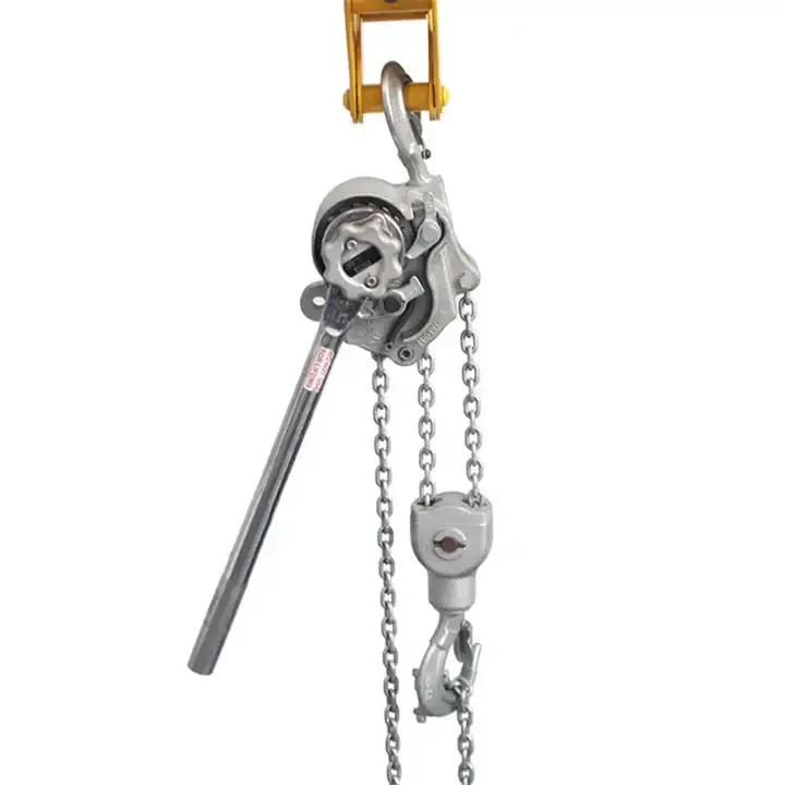 2024 Hot Promotion Aluminum Alloy Lever Chain Hand Lever 3 Grade Design Block Hoist Aluminium Alloy Lever Hoist