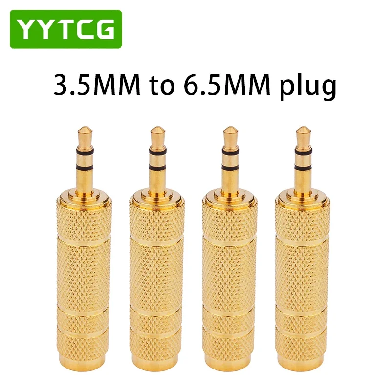 

YYTCG 3.5mm Male to 6.5mm Female Adapter 3.5 plug to 6.35 Jack Stereo Audio Adapter AUX Cable Convertor for Microphone Headphone