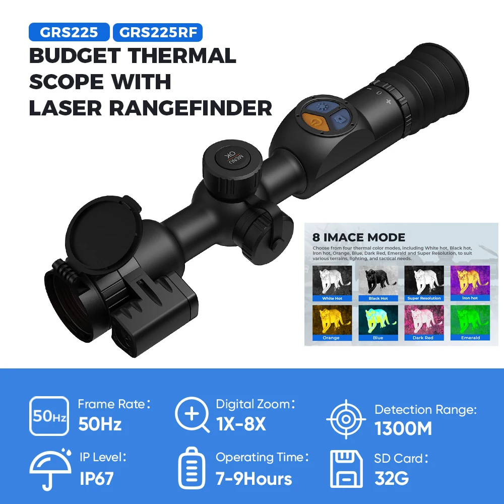 GOYOJO GRS Series Thermal, 256X192 High Resolution Thermal Imaging Scopes with 50Hz High Sensitivity Optics IR Night Vision Scopes, RAV
