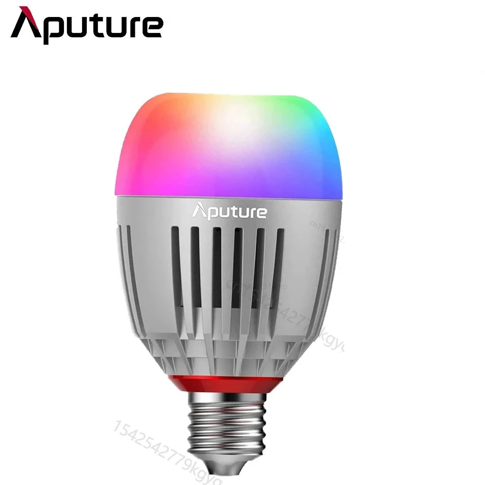 Aputure-スマートLED電球b7c, rgb,写真用,カメラ照明,調光,アプリ