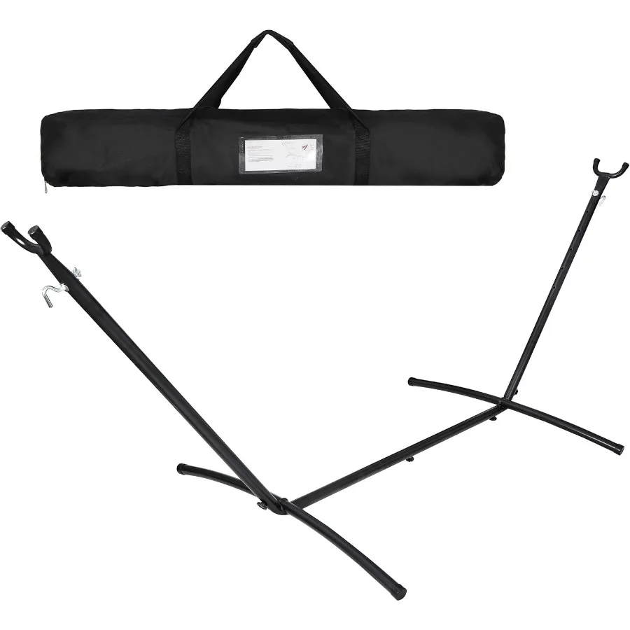 Adjustable Hammock Stand 9FT Easy Assembly, Heavy Duty Steel Anti-Slip Feet