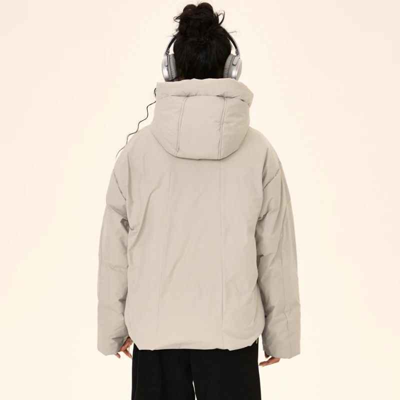 Parkas for Women Winter Warm Hooded Outwear Simple Baggy Couples Thicker Fashion Couples Personality Unisex Streetwear Ulzzang