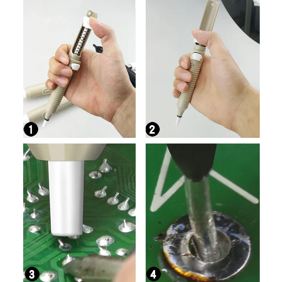 GOOT Desoldering Pump for Efficient Desoldering 330/275/190mm Self-Cleaning Plunger Welding Tool Accessories GS-100/104/108