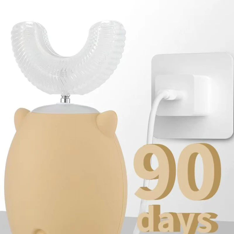 Зубная щетка Детская электрическая в форме буквы U, 360 градусов