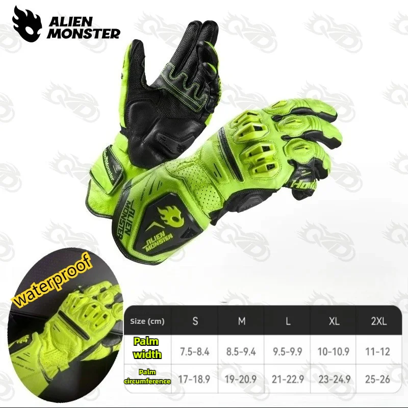 

Alien Monster Roar GT Gloves Motorcycle Leather Locomotive Equipment Summer Riding Track Competitive CE2 Certification