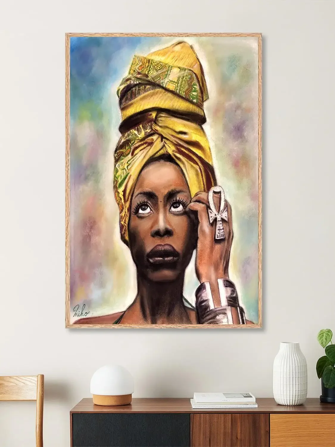 erykah badu Poster Prints Wall Art Canvas Painting Poster For Modern Family Living Room Home Decor