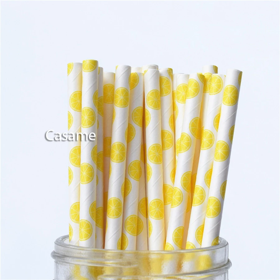 25pcs color paper straws party supply colorful mixed Paper Straw Kids Birthday Party Wedding Decorations Paper Drinking Straws