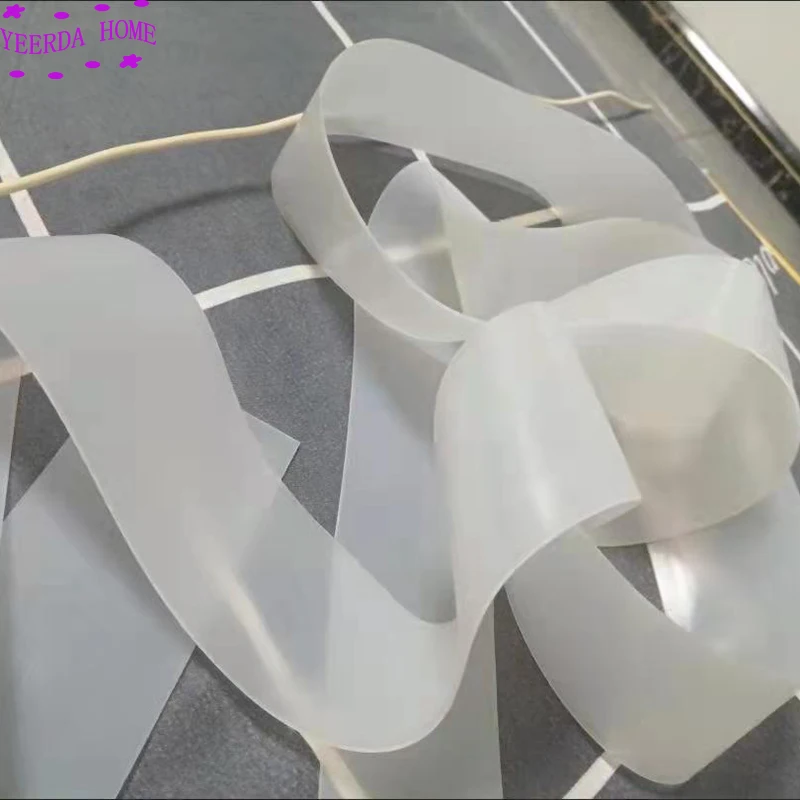 Thin 1mm 2mm silicone strip Anti collision solid strip of sealing machine High temperature resistant anti slip 5meter