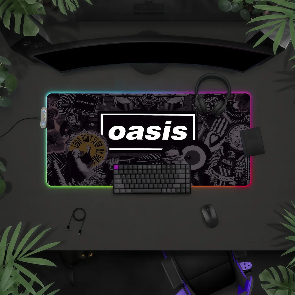 Band O-Oasis  Mouse Pad Waterp - Rgb Keyboard Wrist Rest recension och pris