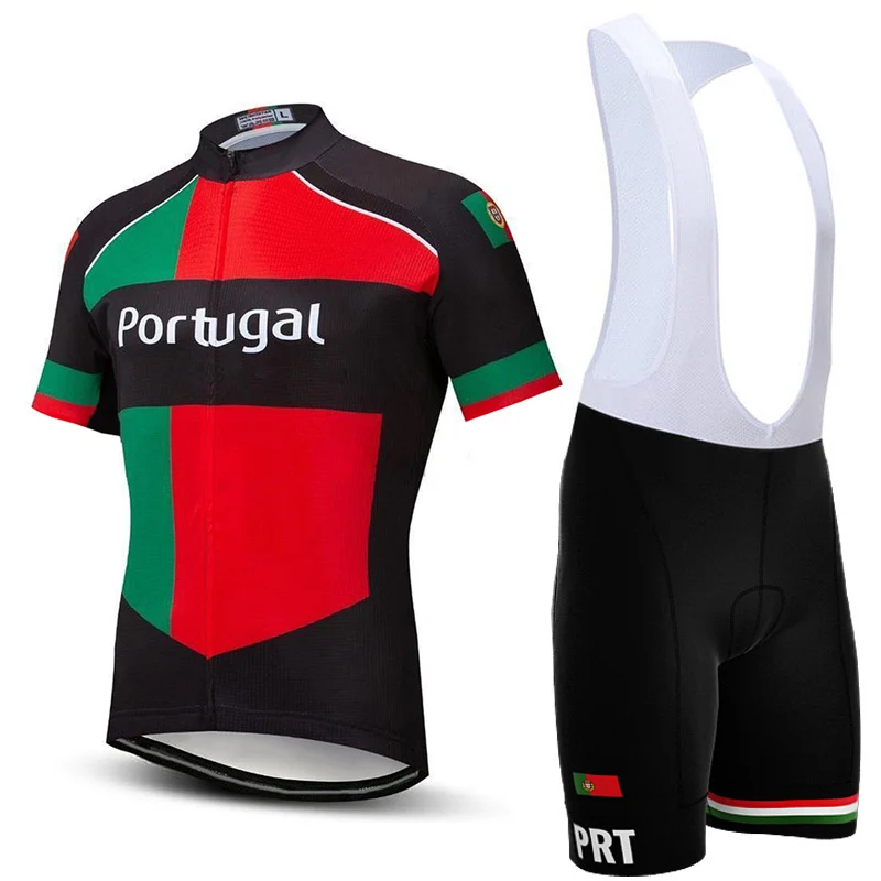 

Breathable Cycling Jerseys Set Road Bike, MTB Bib, Bicycle Race Wear, Sportswear, Motocross, Portugal, Cyclist Suit Clothes