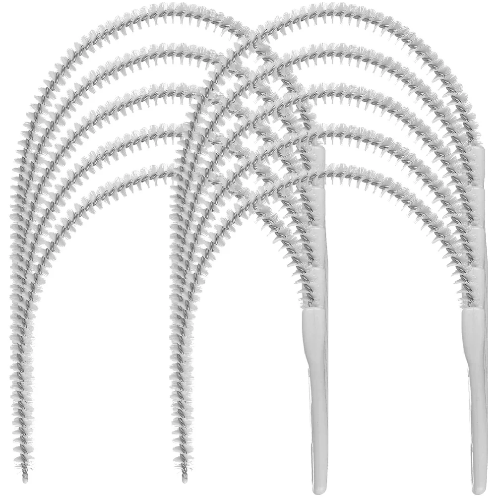 

10pcs Drain Cleaning Stick Brush Sewer Hair Remover Catcher Pipeline Sink Nylon Hook Flexible Storage Design