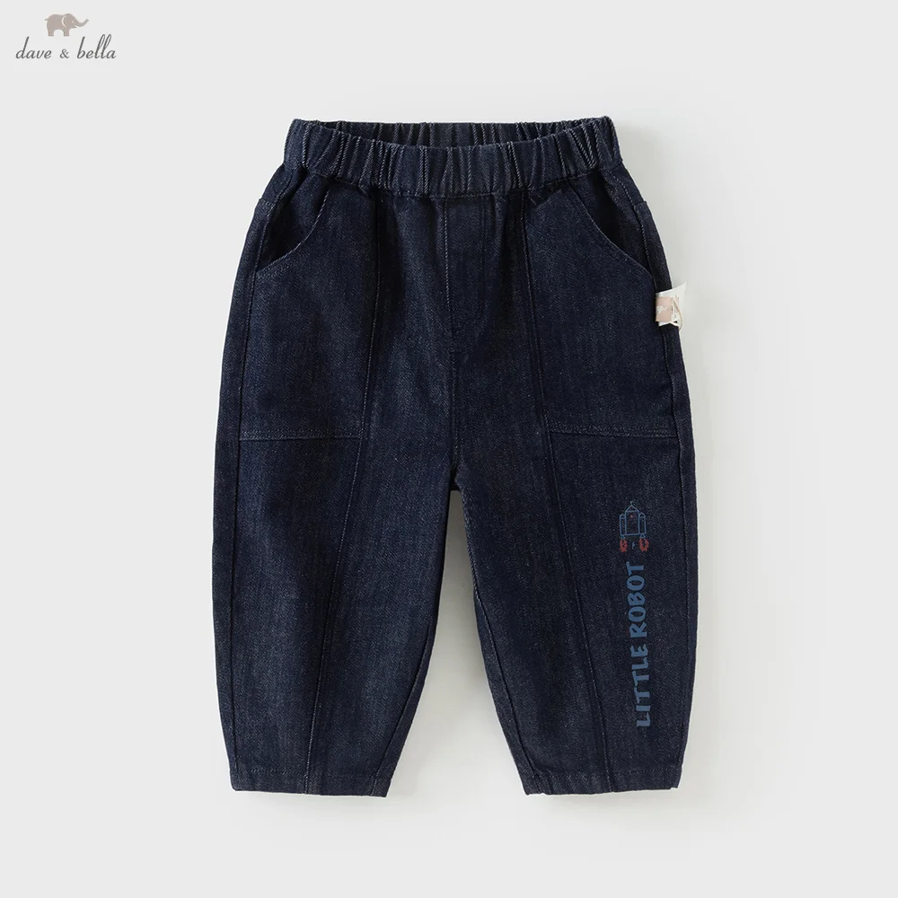 

Dave Bella Children's Jean Pants 2025 New Spring Autumn Boys Cowboy Pants Cool Casual Loose Outdoor Sport Trousers DB3253439