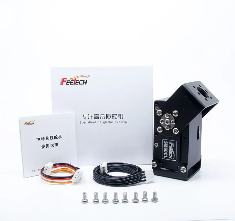 

SM60CL 12 В 60 кг Super Torque RC Servomotor RS485 Плата управления Сервопривод со стальной шестерней для моделей радиоуправляемых автомобилей-роботов/ 1/5 RC Car Trucks Servo