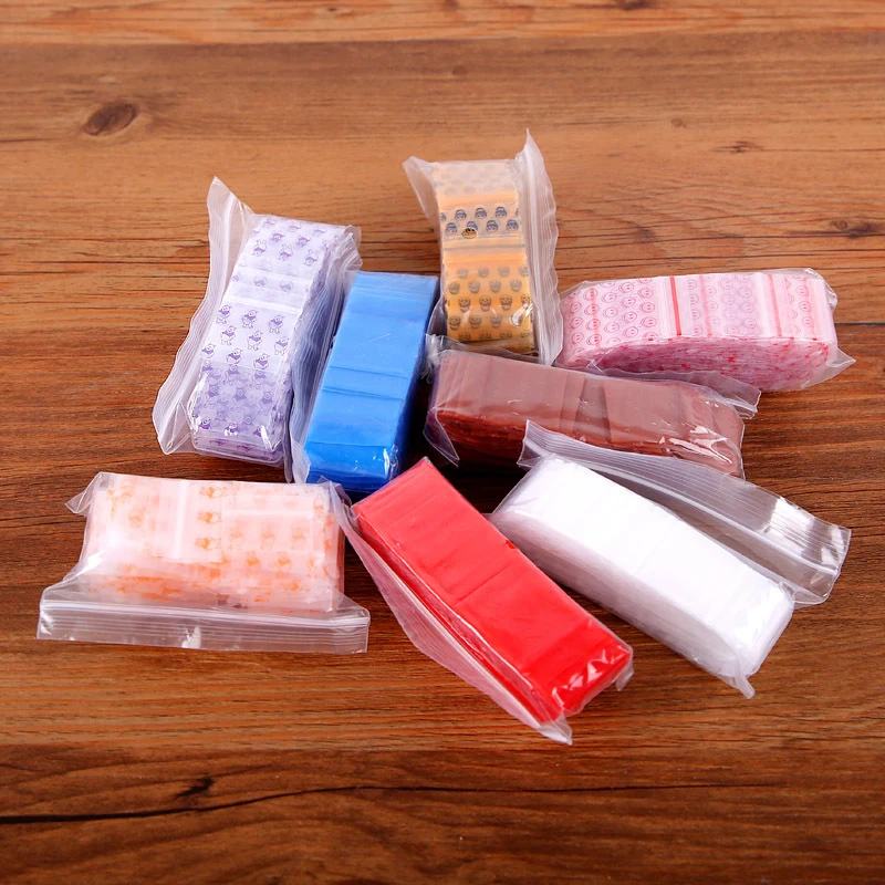 100Pcs Small Mini Cute Jewellery Coin Packaging Self-Sealing Bags Zip Lock Bags Small Objects Organiser Pouch For Pill