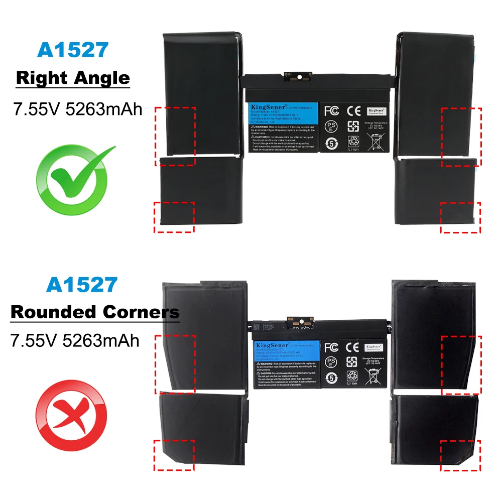 Bateria do laptopa KingSener A1527 A1705 do APPLE Macbook Pro 12' A1534 roczniki 2015 2016 2017 MF855 MJY32CH/A MK4M2 EMC2746 EMC2991 — zdjęcie produktu 2