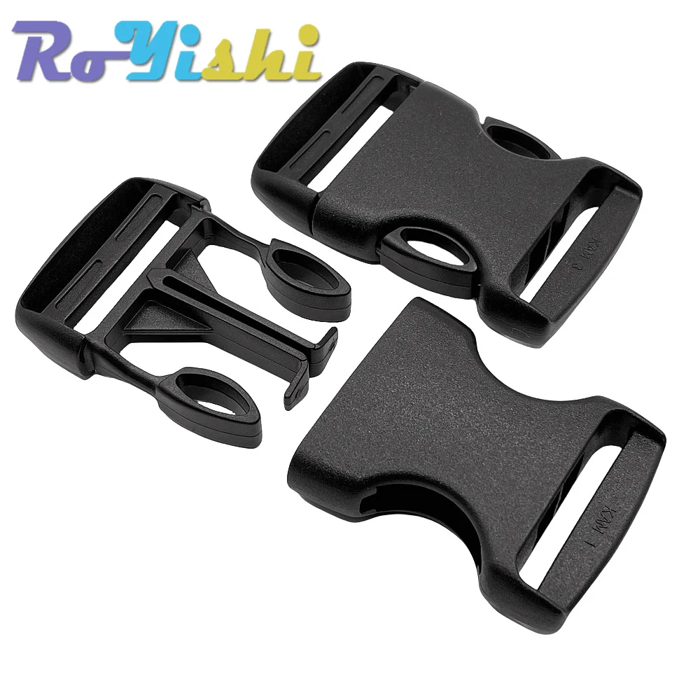 20mm 25mm 32mm 38mm 50mm Plastic Buckle black Arched&Inner Detach Buckle For Backpack Straps Outdoor Sports Backpack