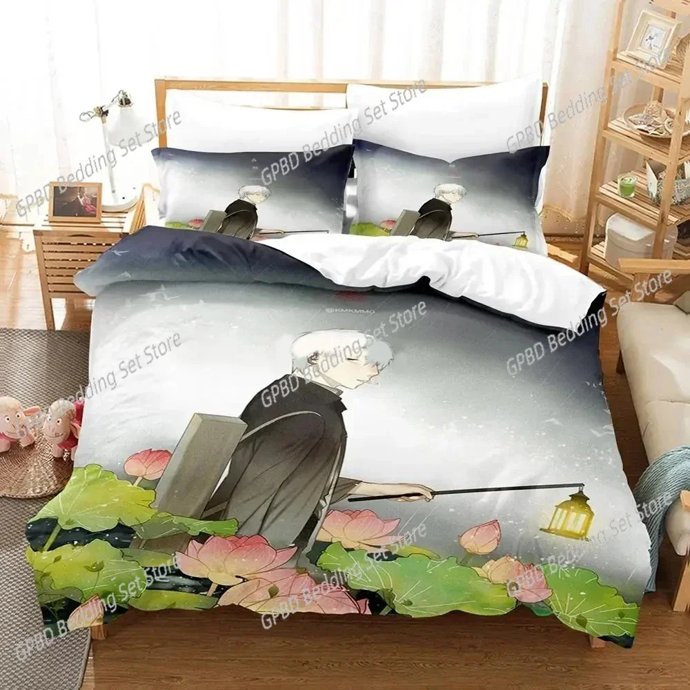 Anime Mushishi Ginko 3D NEW Duvet Cover Pillowcase Bedding Set Adult Boy Girl Bedroom Decoration Children Single Double Large view 3