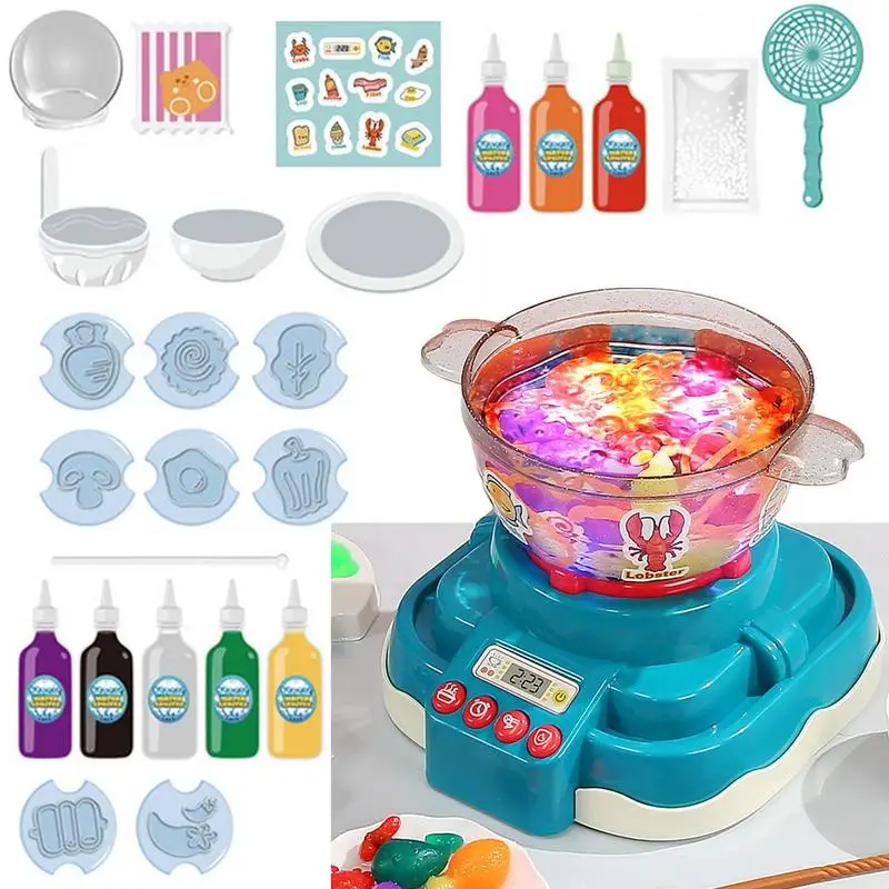 

Magic Hot Pot Toy Toy Food Set Play Kitchen Accessories Fun Cooking Pretend Play With Realistic Bubble Sounds And Lights Gift