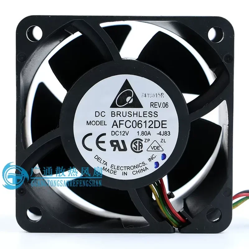 for Delta 6038 AFC0612DE 12V 1.8A 4-Wire PWM Intelligent Speed Control Large Air Volume Cooling Fan