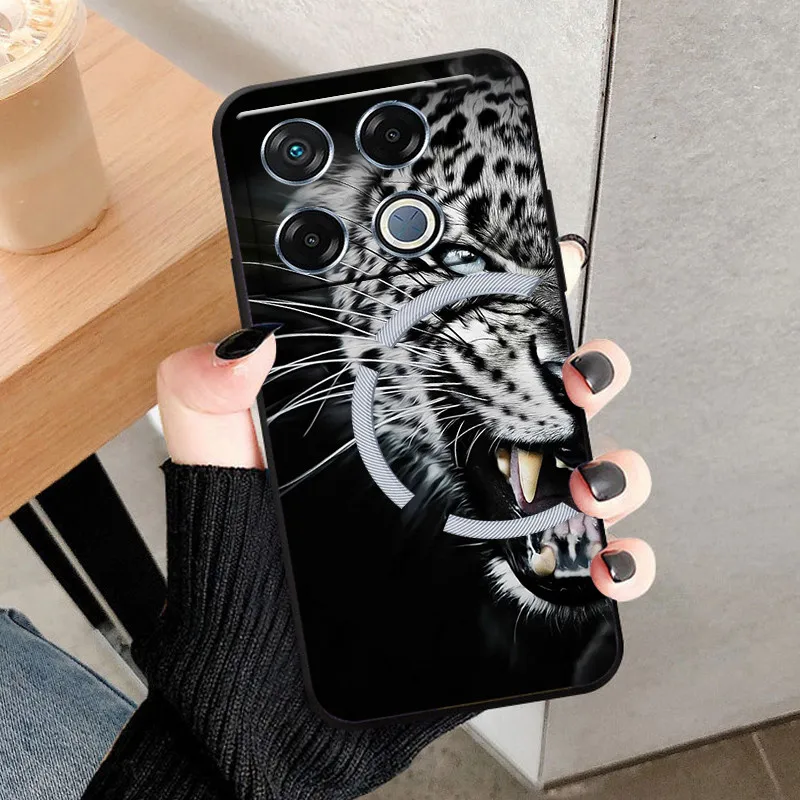 For Infinix GT 20 Pro Case Soft Silicone Cool Wolf Shockproof Cover for Infinix GT 20 Pro X6871 TPU Coque GT20 Pro Lion Fundas