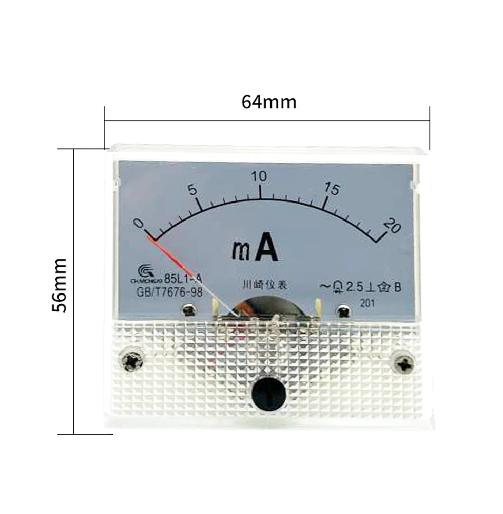 85L1-MA amperomierz miliamperowy AC 50mA, 100mA, 200mA, 300mA i 500mA