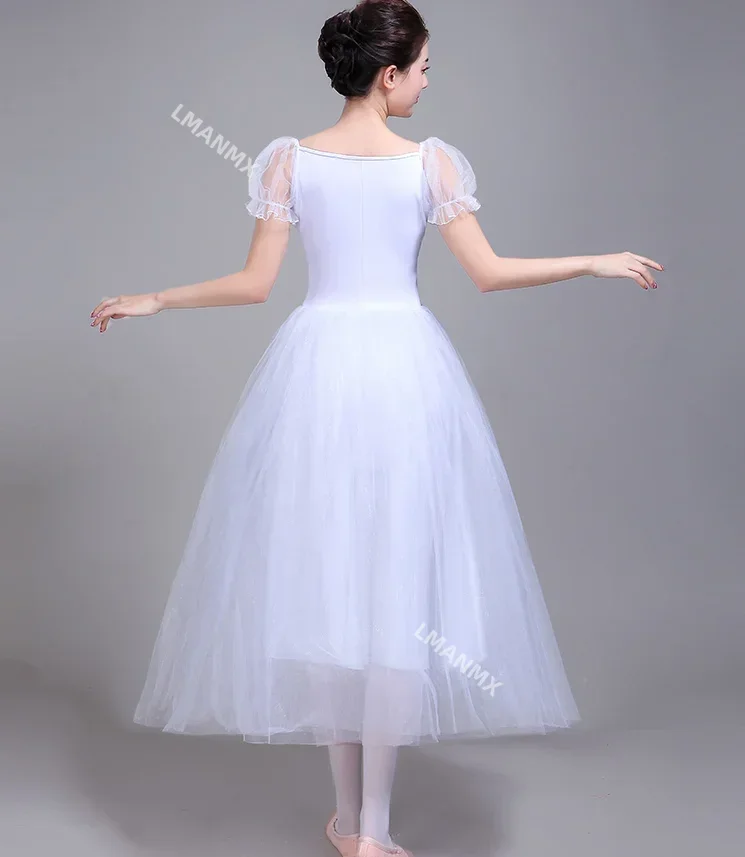 الباليه توتو تنورة فستان رقص المهنية طويل الأبيض تنورات قصيرة للكبار زي الباليه تنورة فستان الباليه لفتاة الاطفال