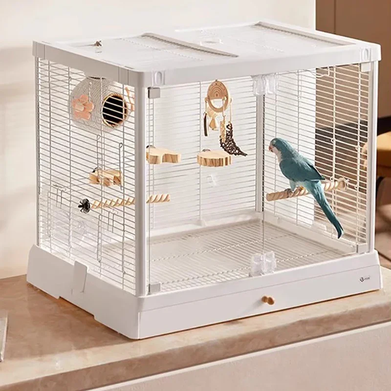 Hut Acrylic Cage House Birds  Outdoor Large Parrots Cages Nests Breeding Canaries Birdhouse Luxury Rabbits Parrot Chinchilla