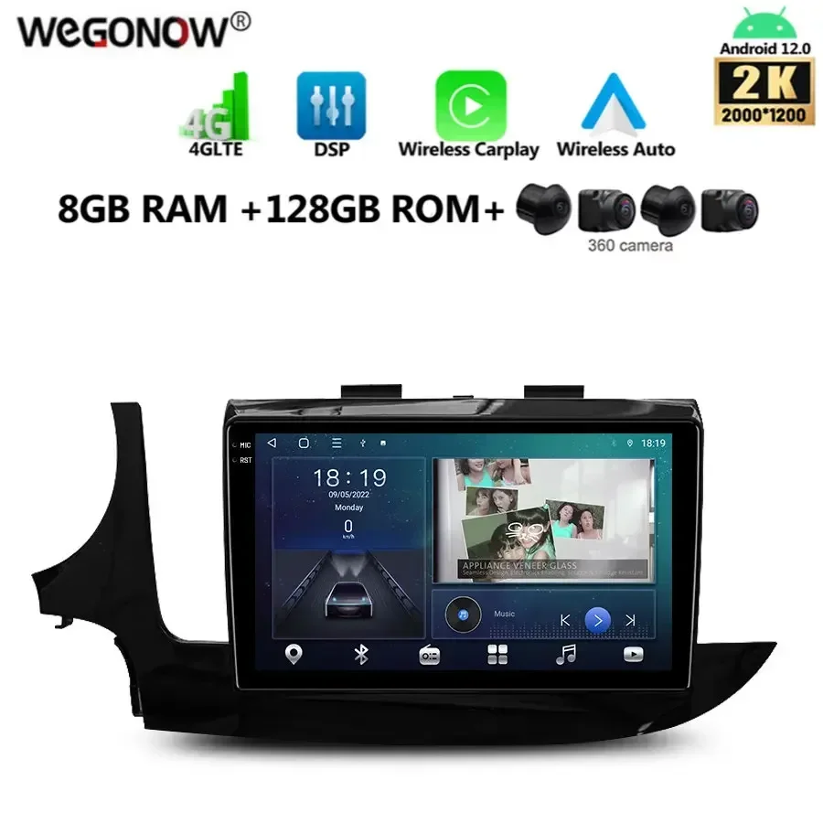 

2000*1200 8G + 128G 8Core Carplay Auto Android 13.0 Автомобильный DVD-плеер GPS-карта WIFI BT RDS Радио для Opel Mokka Buick Encore 2016-2019