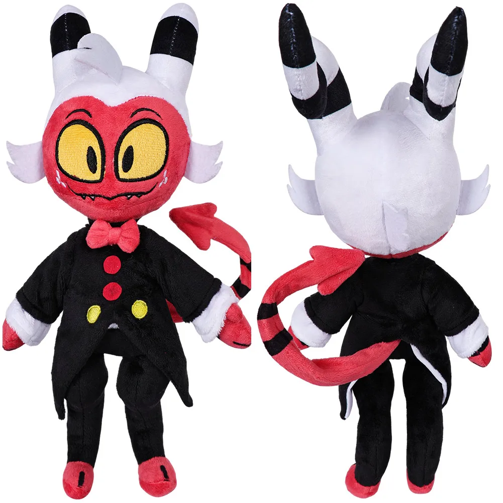 Cartoon Helluva Cosplay Plush Mascote para Crianças e Adultos, Presentes de Halloween, Peluches Anime, Decoração de Aniversário, Natal, 36cm