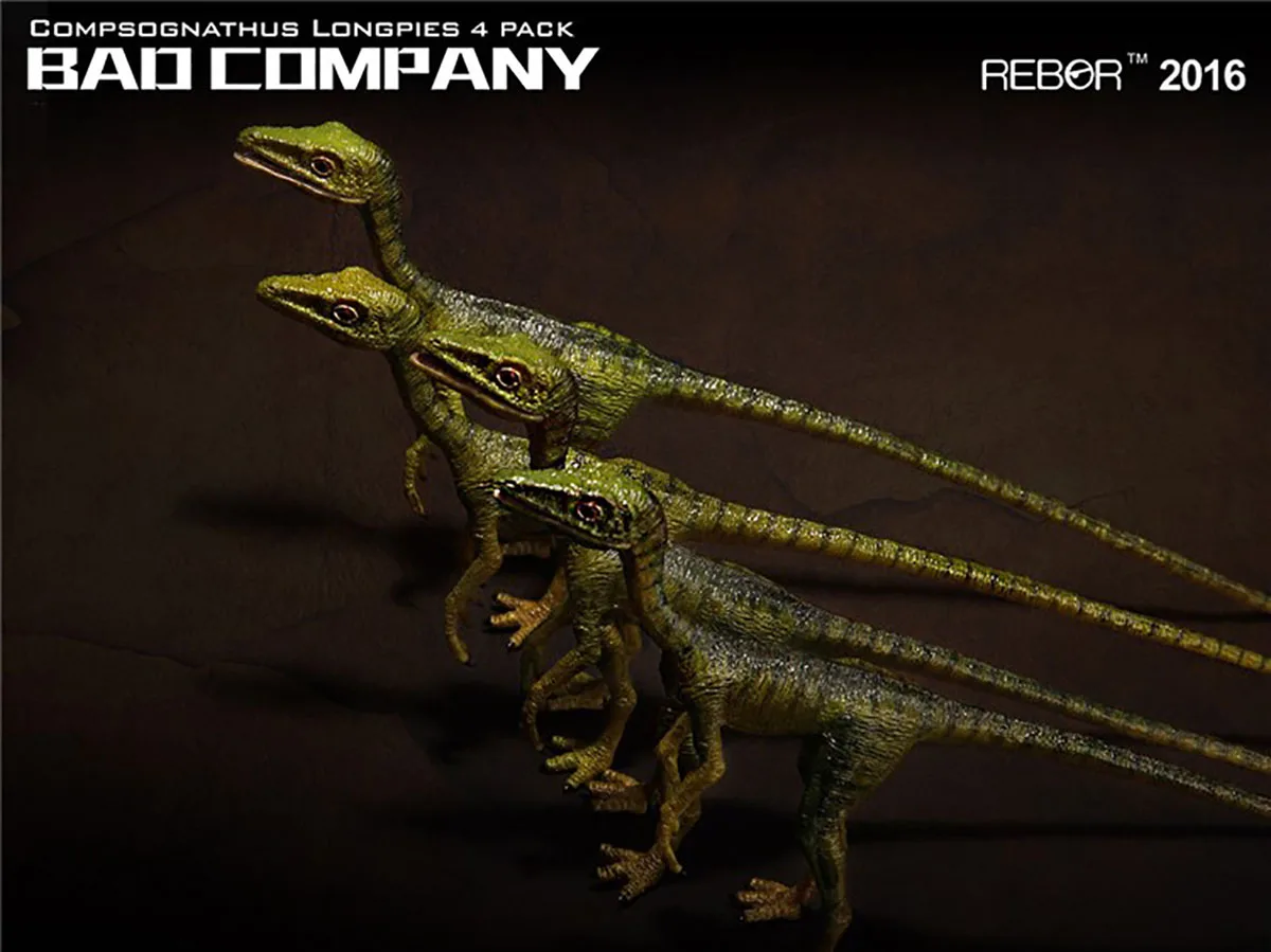 REBOR  Jurassic   Compsognathus Dinosaur figure Model Toys Children Adult Decoration Scene Gift