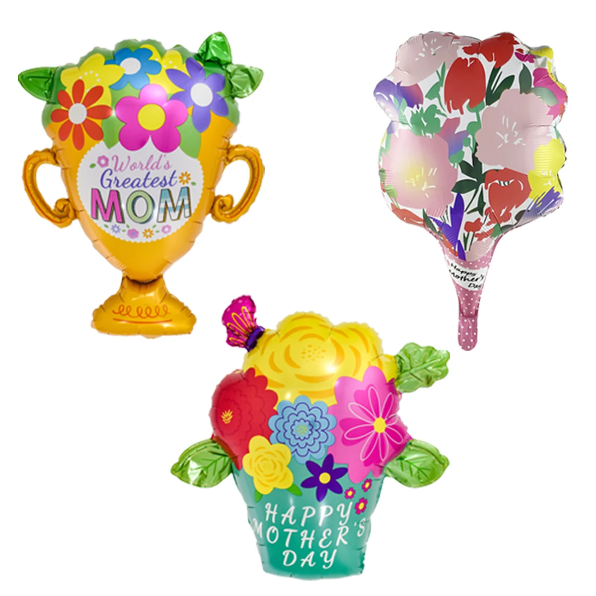 Mother\'s Day Decorations Balloons I Love You Mom Happy Mother\'s Day Aluminum Film Balloons Mothers Gifts