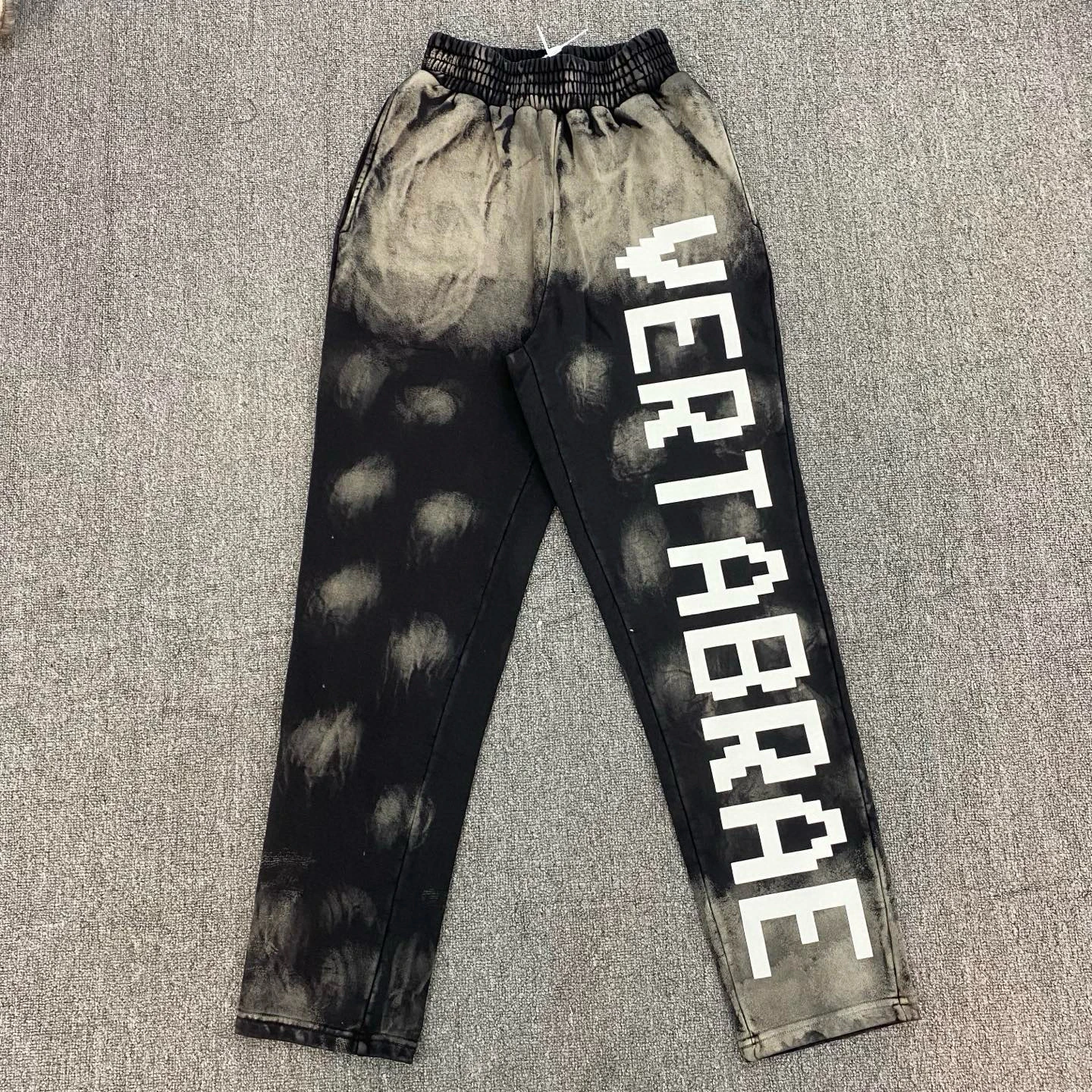 

Мужские спортивные брюки-джоггеры с 3D-эффектом тай-дай, прямой крой, свободный фасон, летние, в американском стиле, от модного бренда Vertabrae