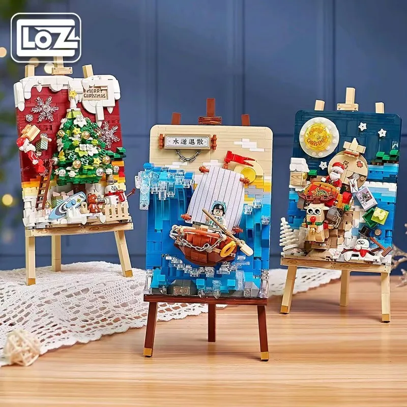 Loz Stereograph Series Water Reverse Retreat Building Blocks Assembling Small Particles Boat Model Educational Toys