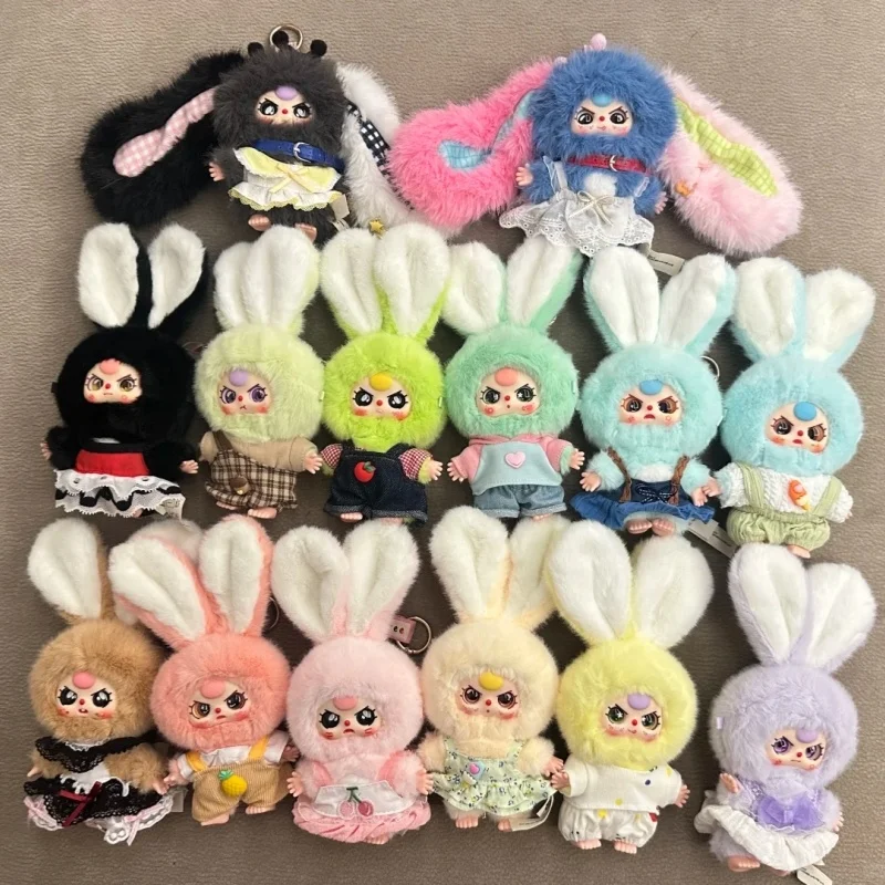 정품 미니어처 토끼 시리즈 블라인드 박스 수집용 장난감 귀여운 펜던트 유행 선물 소녀용 데스크탑 장식품