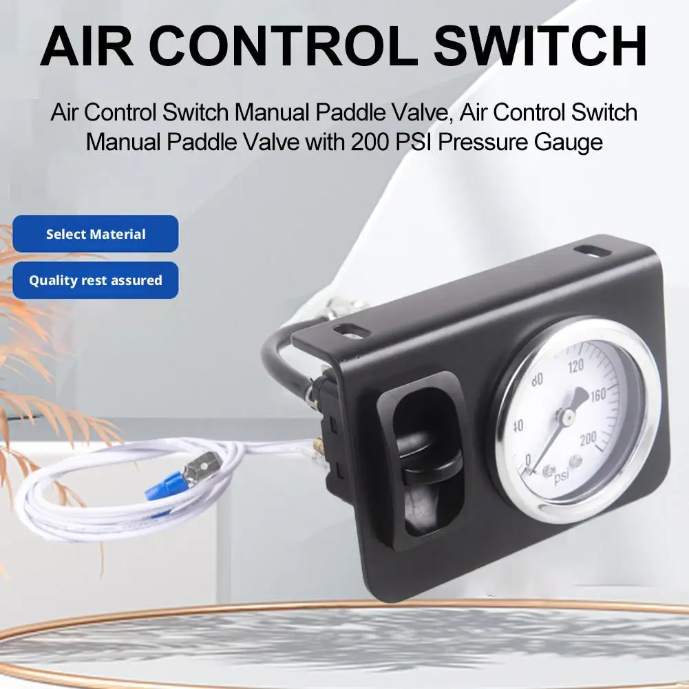 

Air Control Switch Manual Paddle Valve For Truck Seat & Air Suspension System Air Meter Control Switch Car Inter Accessories