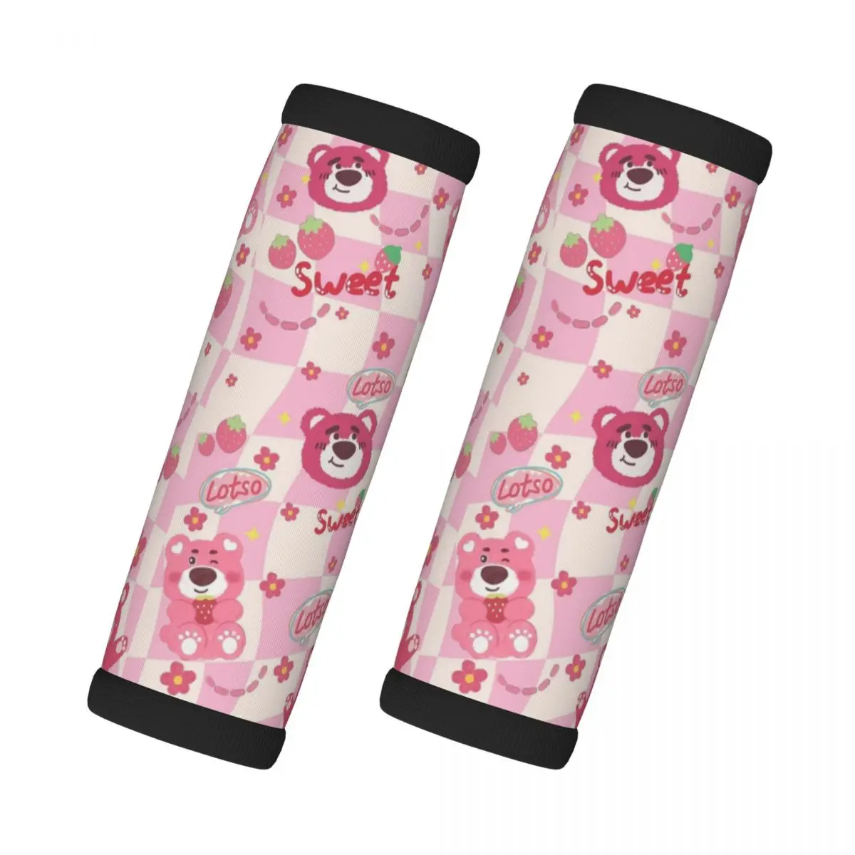 

Пользовательские Lotso аниме, 2 шт., ручка для багажа, мягкая ручка, чехол для ручки, удобный неопреновый идентификатор чемодана, путешествия