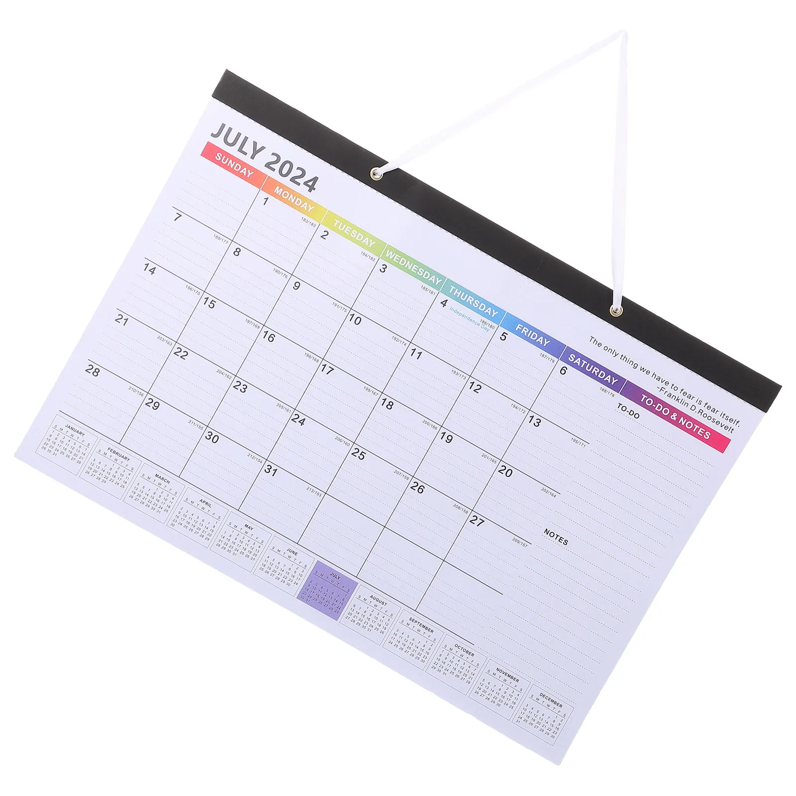 

Hanging Wall Calendar English Clear Printed Delicate Monthly Schedule Planner Wall Calendar Home Accessory Office Supplies