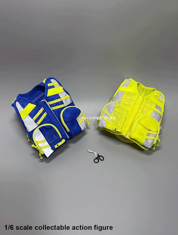 1/6 Scale Sodier Vest TE066-70 Multifunctional Special Firefighting  Model for 12''