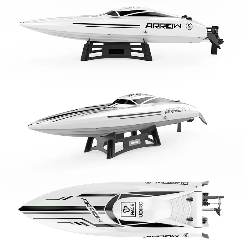 UDIR/C UDI005 2.4Ghz Brushless Motor High Speed RC Boat Model Electric Boat Children\'s Toy Airship Waterproof PVC Boat Toys