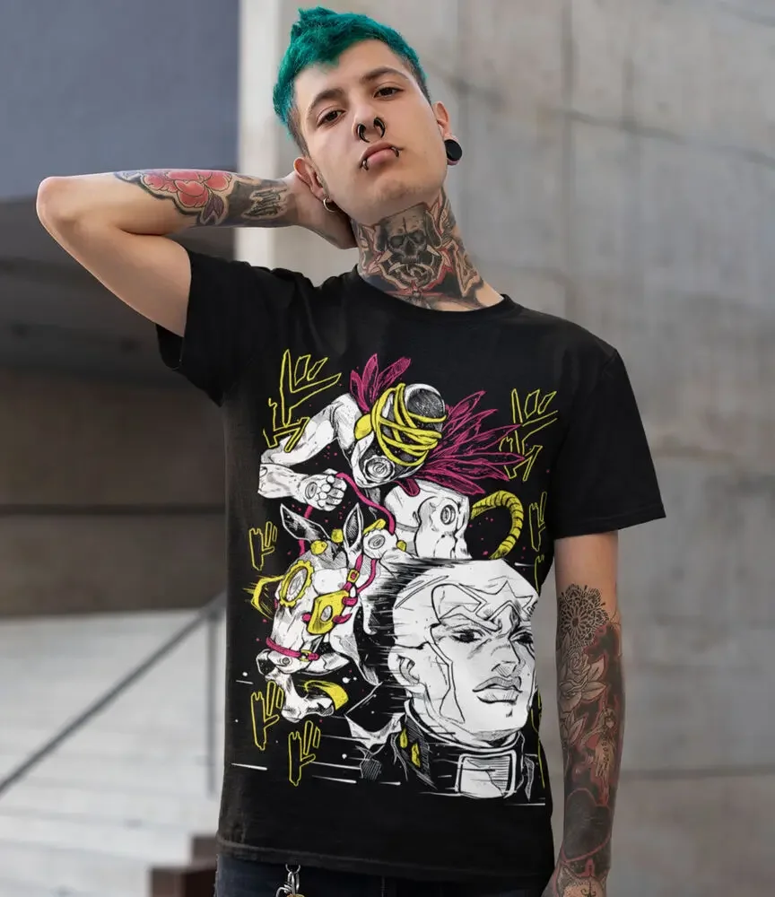 T-shirt Manga Made in Heaven, JoJo's Ives Arre Adventure, Anime Shirt