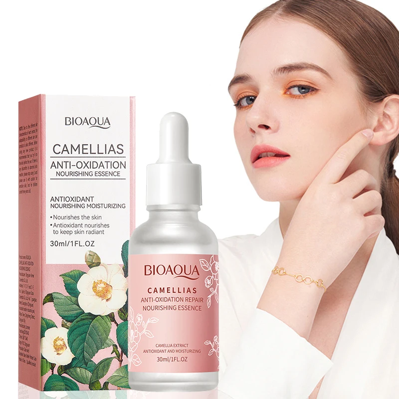 BIOAQUA Camellia Nourishing Face Essence Lliquid Moisturizing Rejuvenating Anti-aging skincare Facial Serum Skin Care for Face