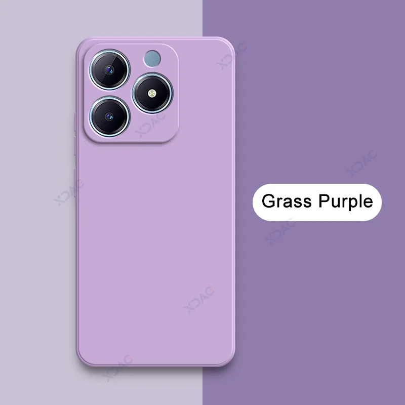 Luxury Dual Layer Cellphones Case Cover for Realme C61 C63 Lens Protection RealmeC61 RealmeC63 Soft Square Liquid Silicone Armor