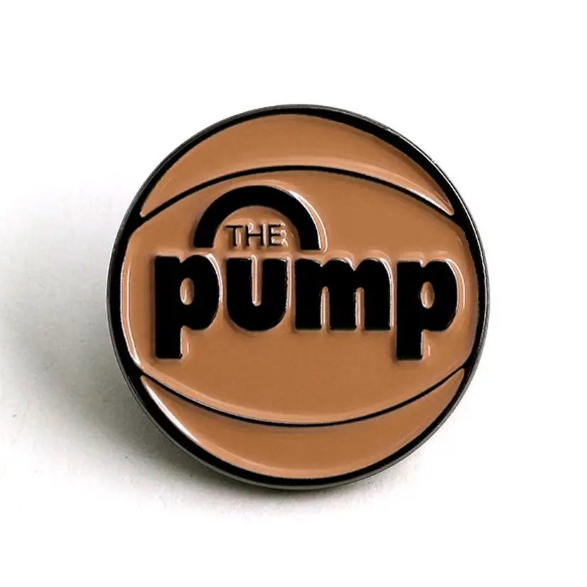 The Pump Ball Logo Enamel Pin Internal Inflatable Airbags Sneakers Lapel Badge Fans Gift Brooch Accessory