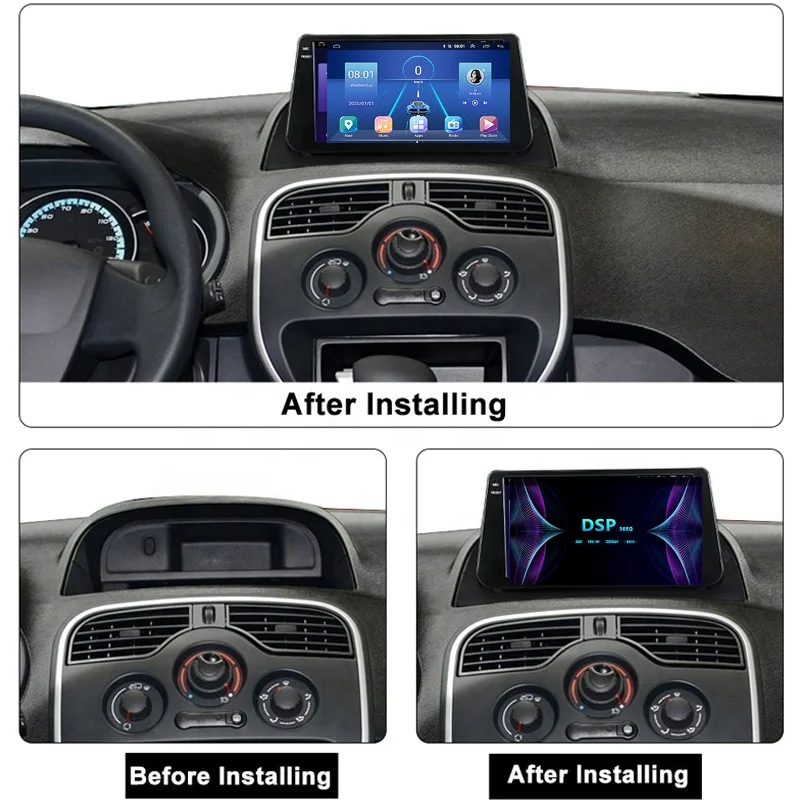 8+128GB Android Auto Carplay Touch screen For Kangoo 2016 2017 2018 Android 11 Radio Gps Navigation multimedia player